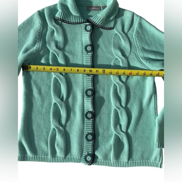 Nice Croft & Barrow Button Up Sweater Women’s Size L - Picture 7 of 11